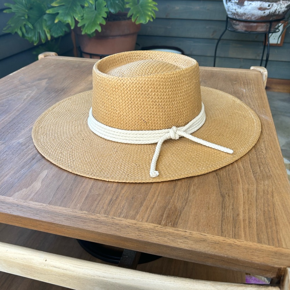 GIGI PIP BRE STRAW PORK PIE - NATURAL